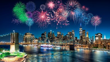Fourth of July Fireworks, New York City, NY - desktop wallpaper