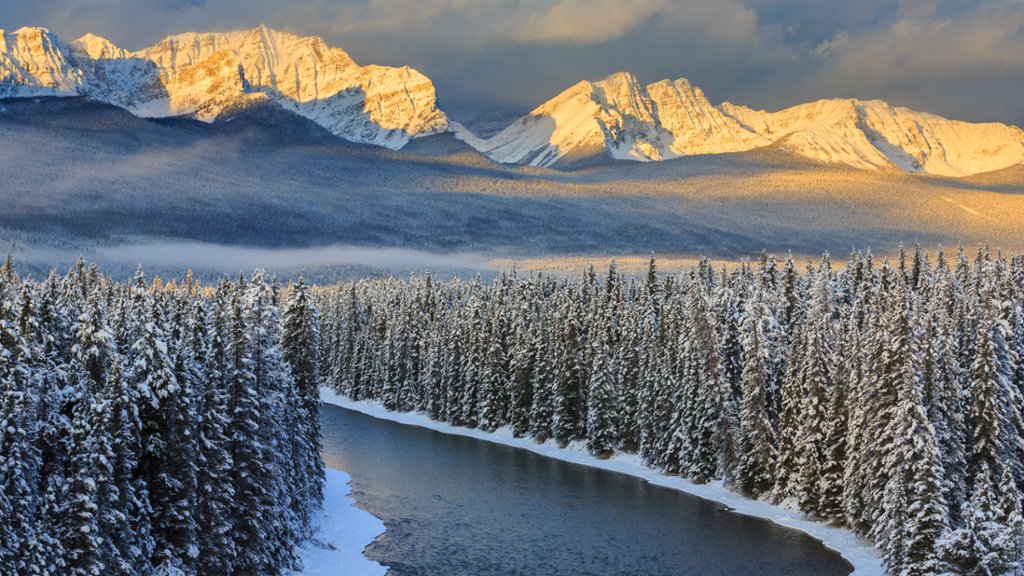 Castle Mountain, Banff National Park, Canada - desktop wallpaper