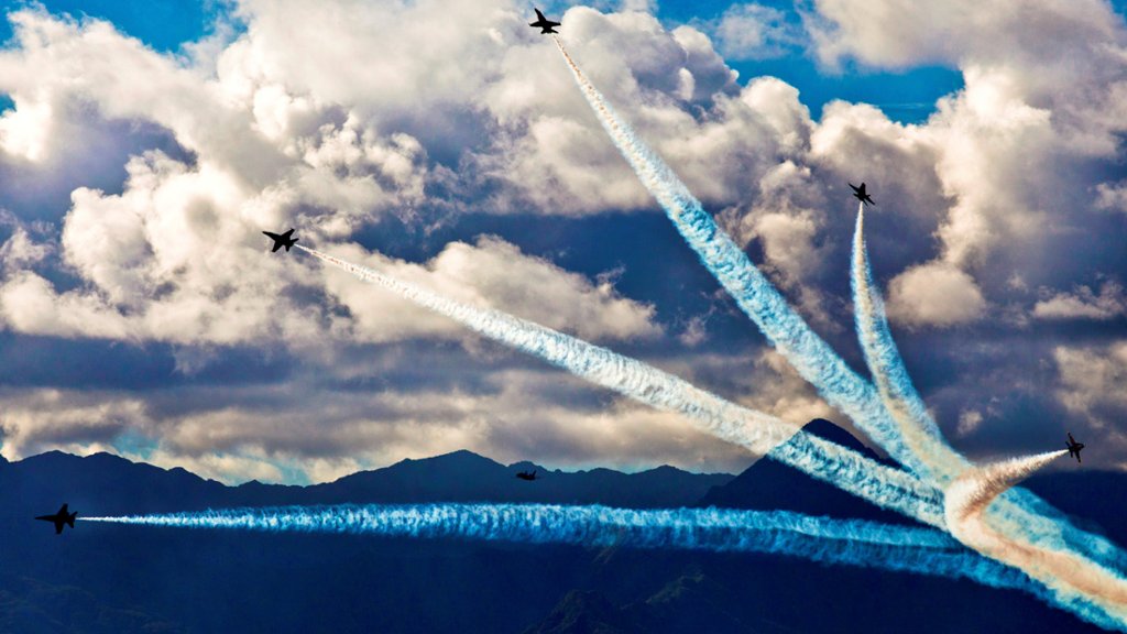 Blue Angels, Marine Corps Air Station Kaneohe Bay, HI - desktop wallpaper