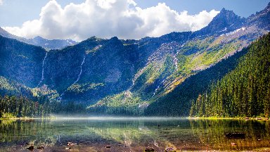 Avalanche Lake, Glacier National Park, MT - desktop wallpaper