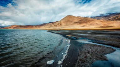 Lake Tso Kar, India - desktop wallpaper