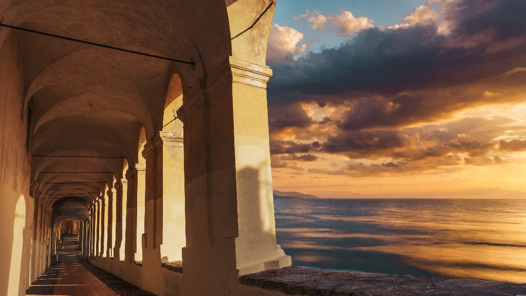 Logge di Santa Chiara, Imperia, Italy - desktop wallpaper