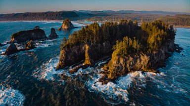 Sea Stacks, Olympic National Park, WA - desktop wallpaper