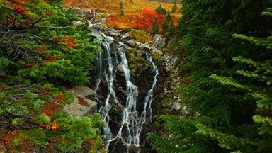Myrtle Falls, Mount Rainier National Park, WA - desktop wallpaper