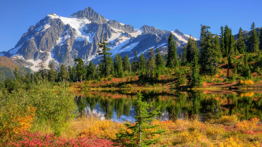 Heather Meadows Recreation, Mt. Shuksan, Washington - desktop wallpaper