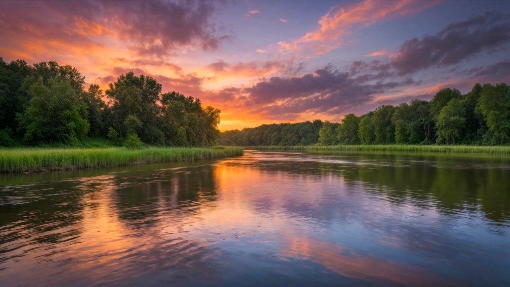 Neisse River, Germany - desktop wallpaper