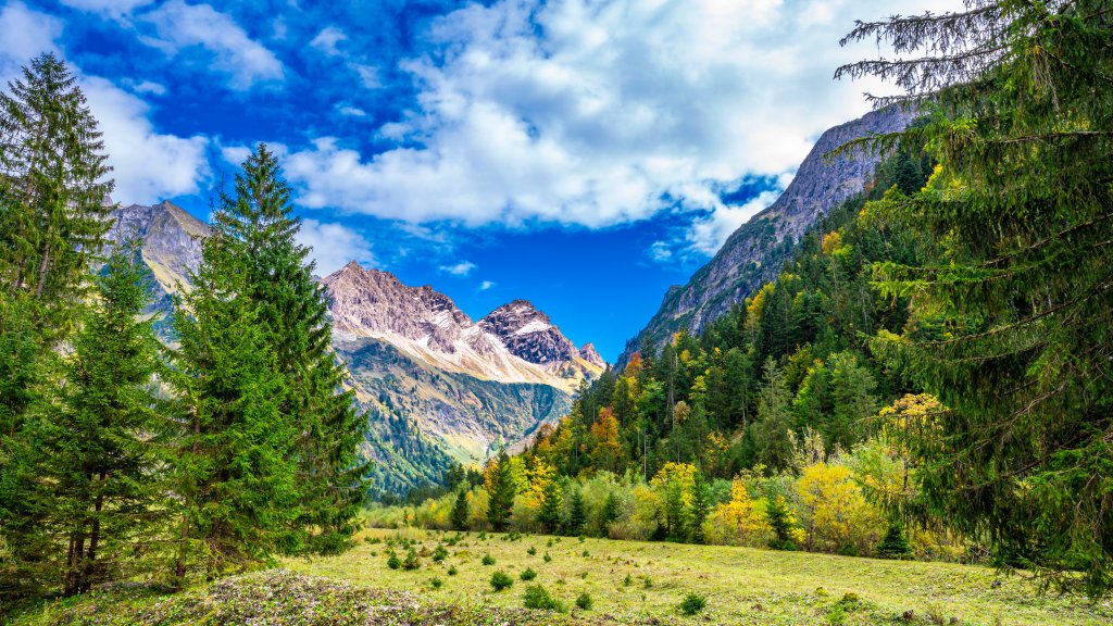 Oytal Valley, Oberstdorf, Bavaria, Germany - desktop wallpaper