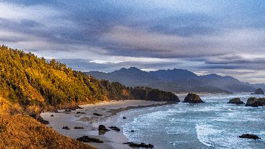 Crescent Beach, Ecola State Park, Oregon - desktop wallpaper