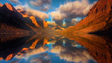 St. Mary Lake, Glacier National Park, Montana - desktop wallpaper