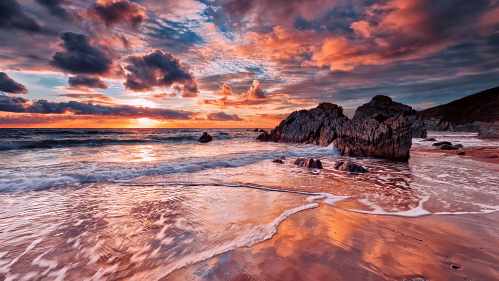 Whitsand Bay, Cornwall, UK - desktop wallpaper