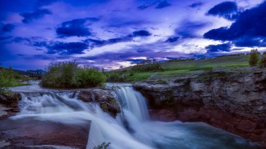 Lundbreck Falls, Alberta, Canada - desktop wallpaper