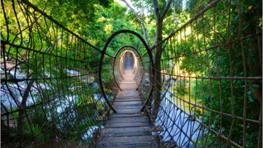 Sway Bridge, Palace of the Lost City, South Africa - desktop wallpaper