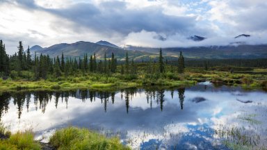Serenity Lake, Alaska - desktop wallpaper