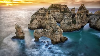 Ponta da Piedade, Algarve, Portugal - desktop wallpaper