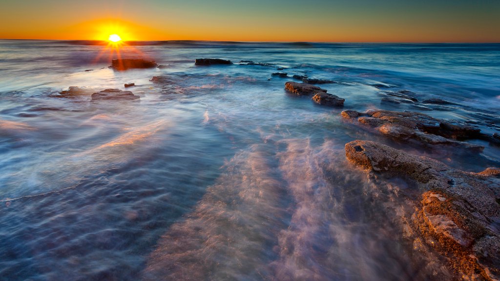 Sunset Cliffs, San Diego, CA - desktop wallpaper