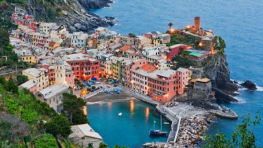 Vernazza at Dusk, Italy - desktop wallpaper