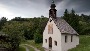 Church, San Pietro, Funes Valley, Dolomites, Italy - desktop wallpaper