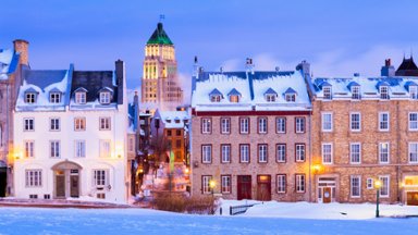 Saint-Denis Street and Price Building, Quebec City, Canada - desktop wallpaper