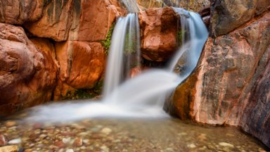 Clear Creek Canyon Waterfall, Grand Canyon NP, AZ - desktop wallpaper