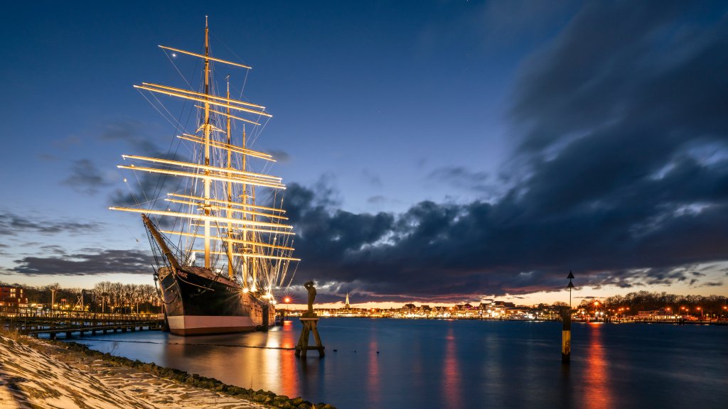 Four-masted Barque Passat, Lubeck, Germany - desktop wallpaper
