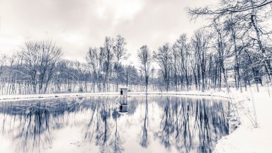 Abbey Pond, Irsee, Bavaria, Germany - desktop wallpaper