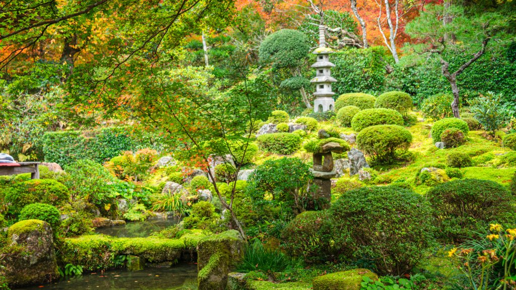 Shuheki-en Garden, Hiroshima, Japan - desktop wallpaper