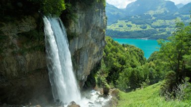 Seerenbach Falls, Switzerland - desktop wallpaper