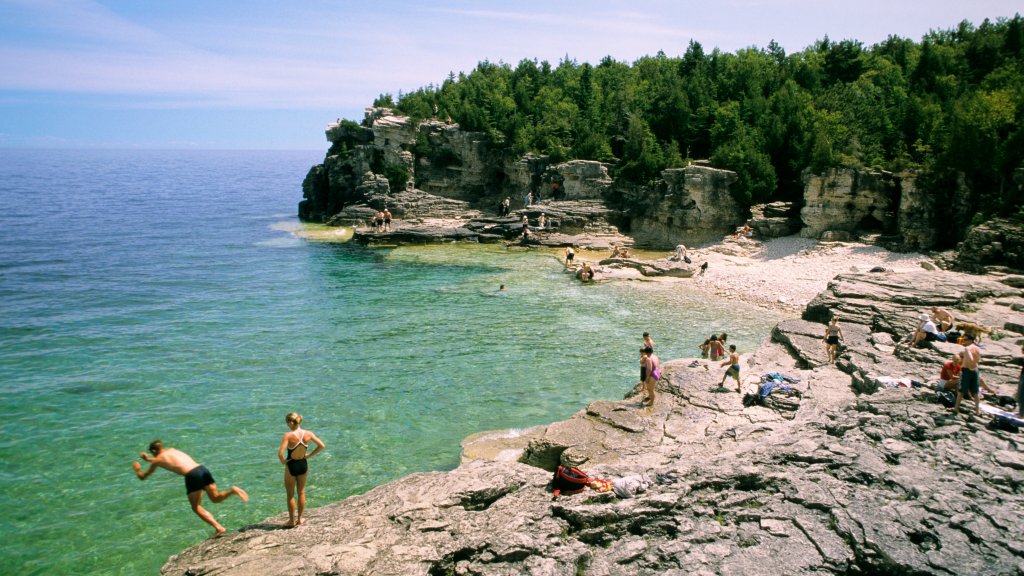 Indian Head Cove, Bruce Peninsula National Park, Canada - desktop wallpaper