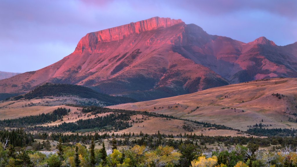 Ear Mountain, Rocky Mountain Front, Montana - desktop wallpaper
