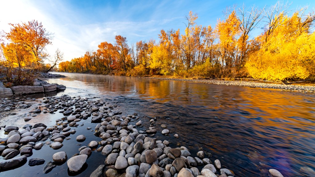 Boise River, Idaho - desktop wallpaper