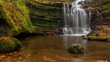 Scaleber Force Waterfall, Yorkshire Dales NP, UK - desktop wallpaper