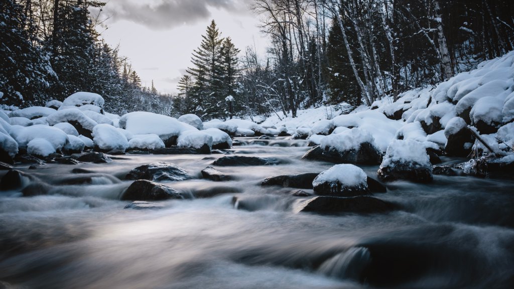 Carrabassett River, Maine - desktop wallpaper