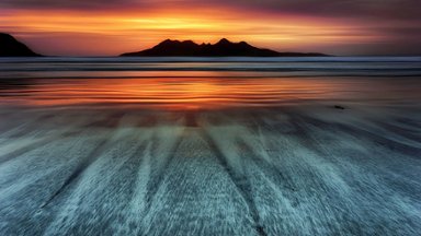Atlantic Sunset, Scotland - desktop wallpaper