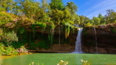 Waterfall Tobalina Pedrosa, Spain - desktop wallpaper