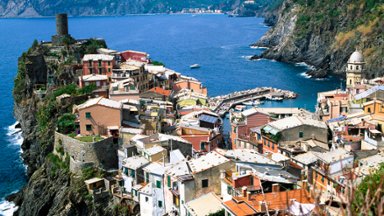 Vernazza Village., Cinque Terre, Ligurian Coast, Italy - desktop wallpaper