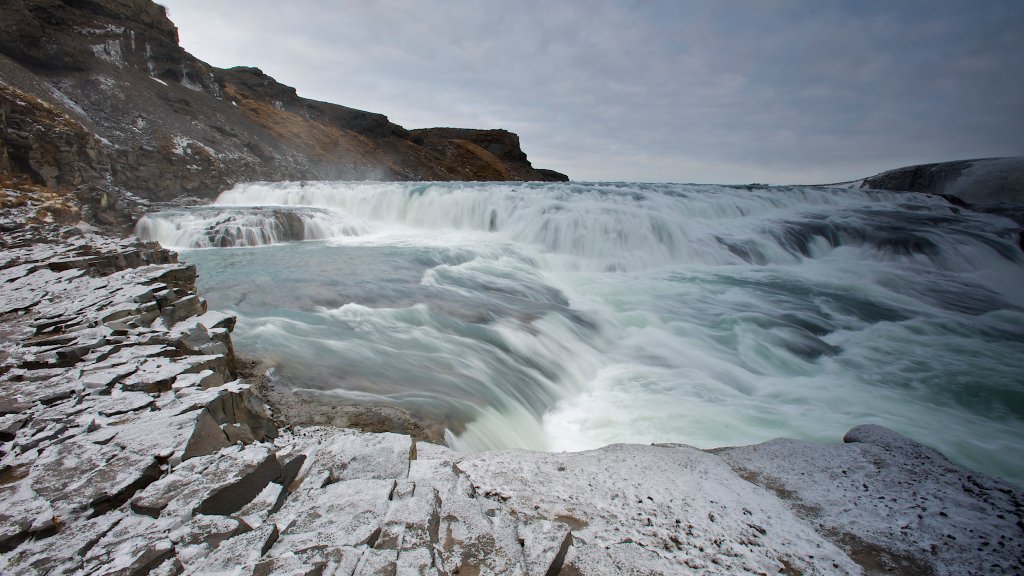 Gulfoss Waterfall, Iceland - desktop wallpaper