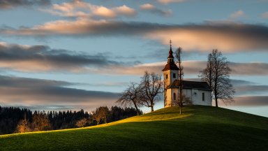 Saint Tomaz Church, Sveti Tomaz, Slovenia - desktop wallpaper